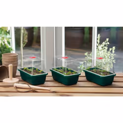 3 Mini High Dome Propagator Set  Greenhouse Seed Seedling Trays 17cm