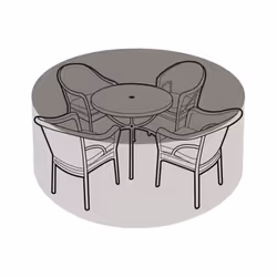 4-6 Seater Round Table & Chairs Cover - Super Tough Polyethylene