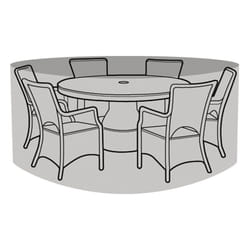 6-8 Seater Round Table & Chairs Cover - Super Tough Polyethylene
