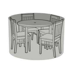 4 Seater Round Table & Chairs Cover - Premium Polyester