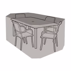 4 Seater Rectangular Table & Chairs Cover - Premium Polyester