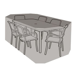 6 Seater Rectangular Table & Chairs Cover - Premium Polyester