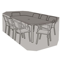 8 Seater Rectangular Table & Chairs Cover - Premium Polyester