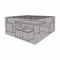 Compact Square Casual Dining Set Cover - Super Tough Polyethylene - Additional view 4