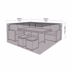 Small Casual Dining Set Cover - Super Tough Polyethylene - Additional view 5