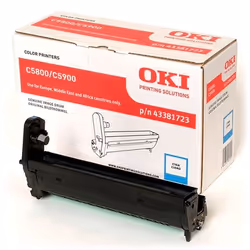 OKI 43381723, Original, C5800, C5900, C5550MFP, 20000 pages, Laser printing, Cyan, Black