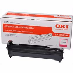 OKI 43460206, Original, C3300n, 3400n, 3450n, 3600n, 1 pc(s), 15000 pages, LED printing, Magenta
