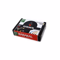 Karakal Yellow Dot Super Slow Tournament Black Rubber Squash Balls - Box of 12