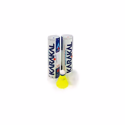 Karakal Badminton National Shuttlecocks Medium Blue Speed - Pack Of 6 - Yellow