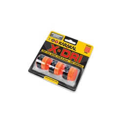 3x Karakal X-DRI Overwrap Super Soft Ultra Thin Racket Grip - Orange