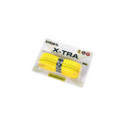 Karakal PU X-TRA Raised Ridge Breathable Control Racket Grip - 1 Single - Yellow