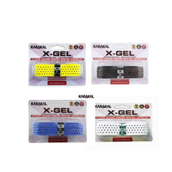 Karakal PU X-Gel Badminton Tennis Squash Racket Replacement Grips x 1 - Red