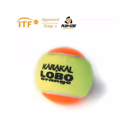 Karakal Lobo Orange Tennis ITF Approved Low Pressure & Bounce Ball - 1 Dozen