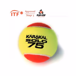 Karakal Solo 75 Red Tennis ITF Approved Low Pressure & Bounce Ball - 1 Dozen