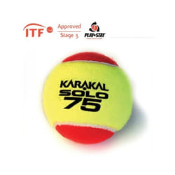 Karakal Solo 75 Red Tennis ITF Approved Low Pressure & Bounce Ball - 1 Dozen
