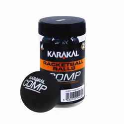 KARAKAL COMP SQUASH & RACKETBALL ESR APPROVED RECREATIONAL BALLS BLACK TUBE OF 2
