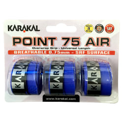 3x Karakal Point 75 Air Overwrap Grip Anti Slip Racquet Protector - Blue