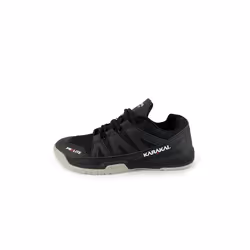 Karakal Prolite Men's Squash Shoes Lightweight Breathable Mesh Upper Black Sneakers - 45