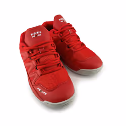 Karakal Prolite Men's Squash Shoes Lightweight Breathable Mesh Upper Red Sneakers - 43.5