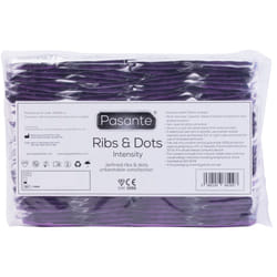 144 x Pasante Ribs & Dots Intensity Condoms | Ribbed Dotted | Bulk Wholesale