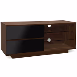 MDA Gallus Walnut and Black TV Cabinet for up to 55 inch TVs