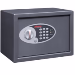 Phoenix Safe Co. SS0802E. Product colour: Black. Grey. Material: Steel. Width: 350 mm. Depth: 250 mm. Height: 250 mm