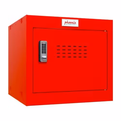 Phoenix Safe Co. Phoenix CL Series Size 1 Cube Locker in Red with Elec