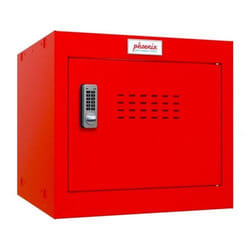 Phoenix Safe Co. Phoenix CL Series Size 1 Cube Locker in Red with Elec