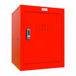 Phoenix Safe Co. Phoenix CL Series Size 2 Cube Locker in Red with Elec
