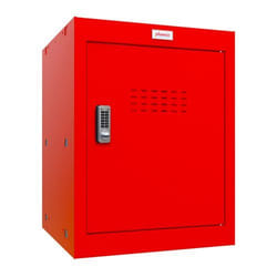 Phoenix Safe Co. Phoenix CL Series Size 2 Cube Locker in Red with Elec