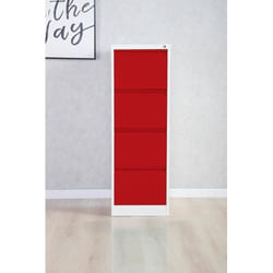 Phoenix Safe Co. Phoenix FC Series 4 Drawer Filing Cabinet Grey Body R