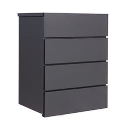 Phoenix Safe Co. Phoenix Top Loading Pacel Box Graphite Grey with Key