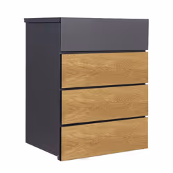 Phoenix Safe Co. Phoenix Top Loading Pacel Box Graphite Grey & Woo