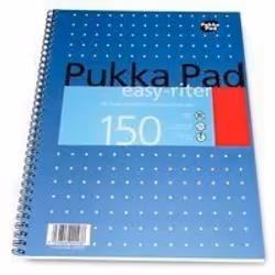 Pukka Pads Easyriter Metallic Writing Pad. Quality pad that lies flat for ease of use has micro-perforated. pre punched 80gsm ...