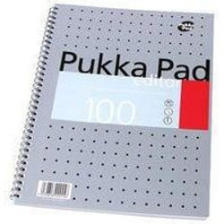 Pukka Pad Editor Metallic A4 Wirebound Hardcover Notepad 100 80GSM Rul