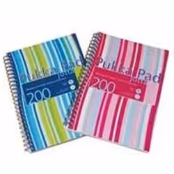 Polypropylene covered spiral notebook with 80gsm micro-perforated paper. Twin wire binding allows pages to open flat. Size: A ...