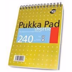 Pukka PUKKA WREBND NOTEPAD 240PG GOLD PK3