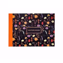 Pukka PUKKA PAD BLOOM VISITORS BOOK BLACK