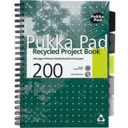 Pukka Pukka Pad Recycled Project Book A4 Wirebound 200 Pages Recycled
