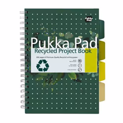 Pukka Pukka Pad Recycled Project Book B5 Wirebound 200 Pages Recycled