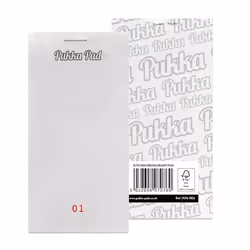 Pukka Restaurant Pad Single Part Numbered Pages 64mm x 127mm White (Pa