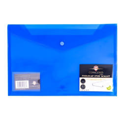 Pukka Stud Wallet Foolscap Blue PK5 - 7087-PFL