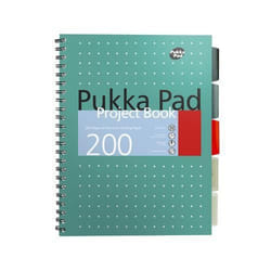 Pukka PUKKA MET PROJECT BOOK A4 PLUS PK3