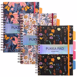 Pukka Pukka Pad Bloom B5 Hardback Project Book Assorted Designs (Pack