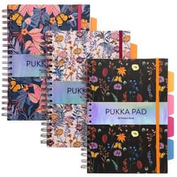 Pukka Pukka Pad Bloom B5 Hardback Project Book Assorted Designs (Pack