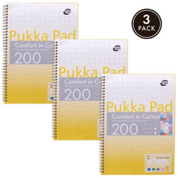 Pukka Irlen Jotta A4 Wirebound 200 Gold Perforated Pages Paper Tinted