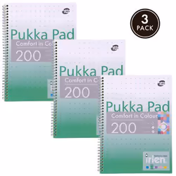 Pukka Irlen Jotta A4 Wirebound 200 Green Perforated Pages Paper Tinted