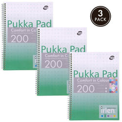 Pukka Irlen Jotta A4 Wirebound 200 Green Perforated Pages Paper Tinted