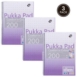 Pukka Irlen Jotta A4 Wirebound 200 Lavender Perforated Pages Paper Tin