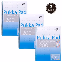 Pukka Irlen Jotta A4 Wirebound 200 Turquoise Perforated Pages Paper Ti